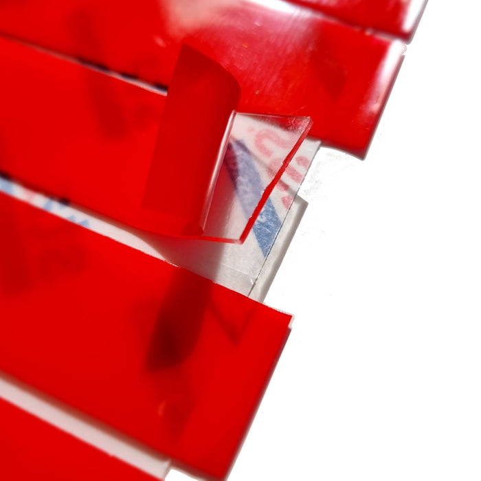 STASS® Number Plate Pads, Clear Double Sided Polyester Tape 1mm