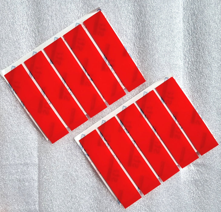 STASS® Number Plate Pads, Clear Double Sided Polyester Tape 1mm