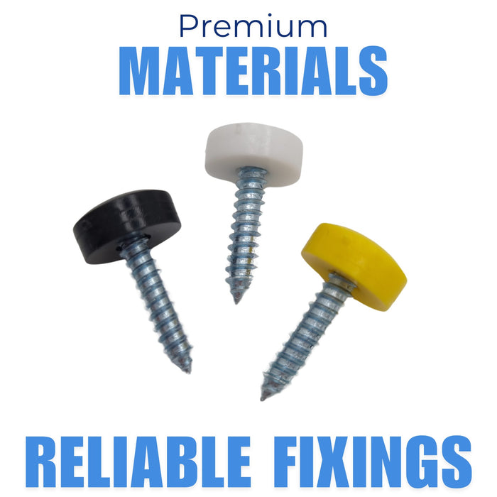 STASS® Number Plate Screws and Caps with Mini Screwdriver Kit