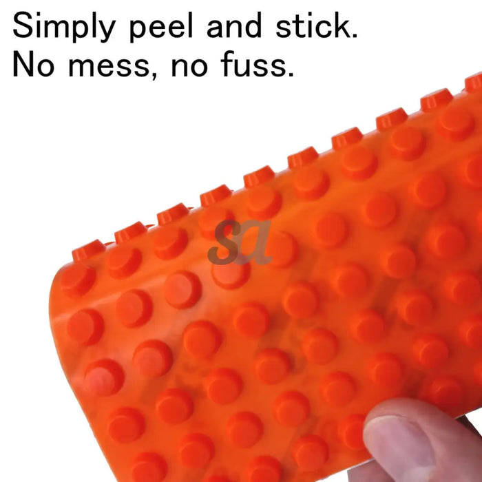 Orange Bump Dots for Visual Impairment, 8mm x 3mm