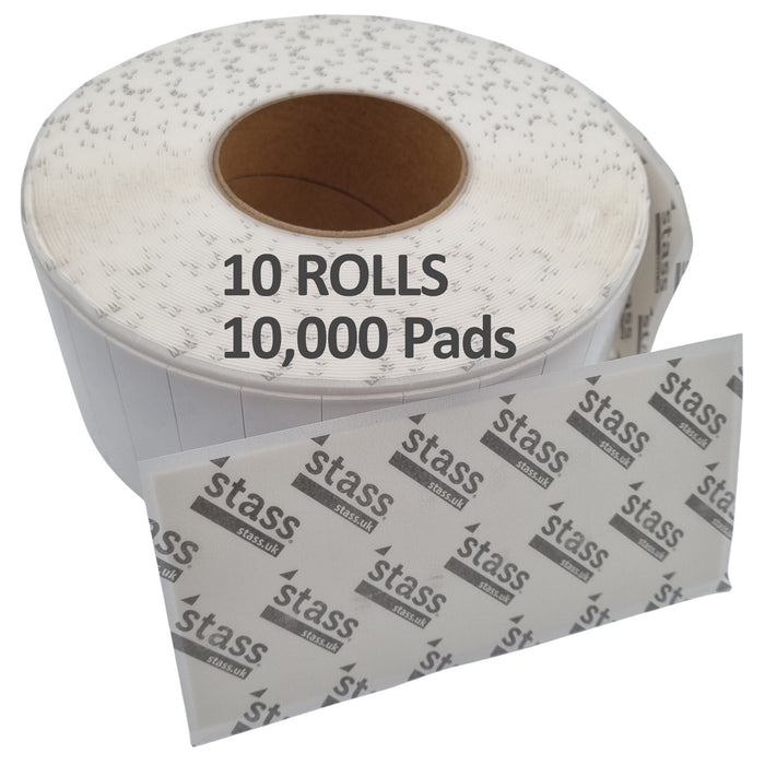 1000 Number Plate Sticky Pads, STASS® PlateFit™