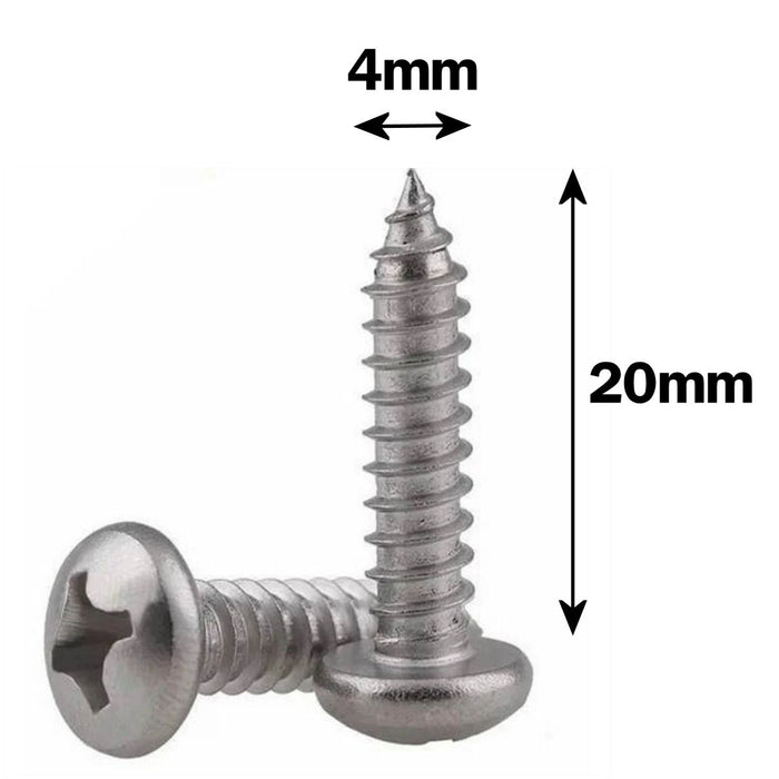 STASS® Number Plate Screws and Caps with Mini Screwdriver Kit